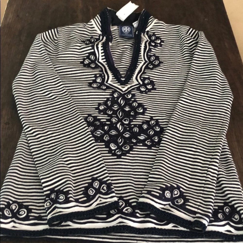Tory Bur h navy/white tunic